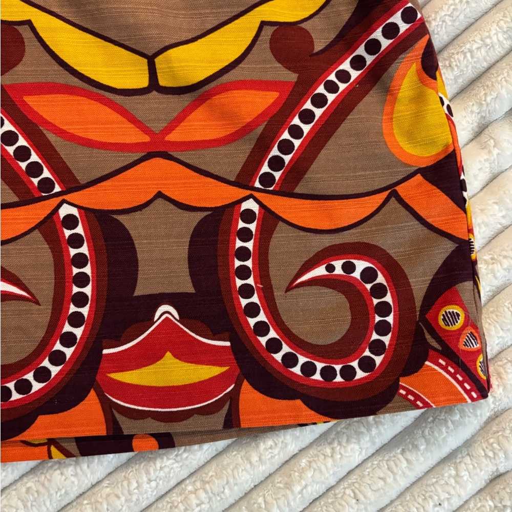 Merona Orange Brown Mini Skirt Resort Wear - Picture 6 of 11